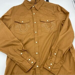 True Religion Men’s Snap Closers Dress Shirt